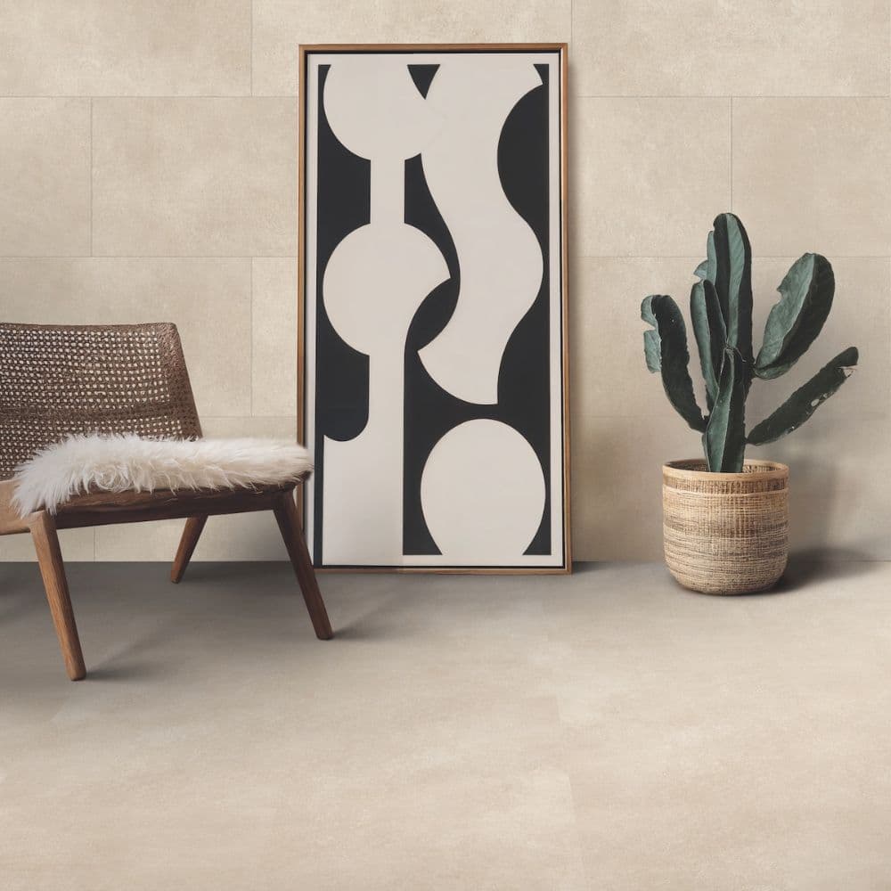 Gerflor CREATION 40 CLIC ACOUSTIC - 1600 Bloom Uni Cream 1,98 m² - náhled 3