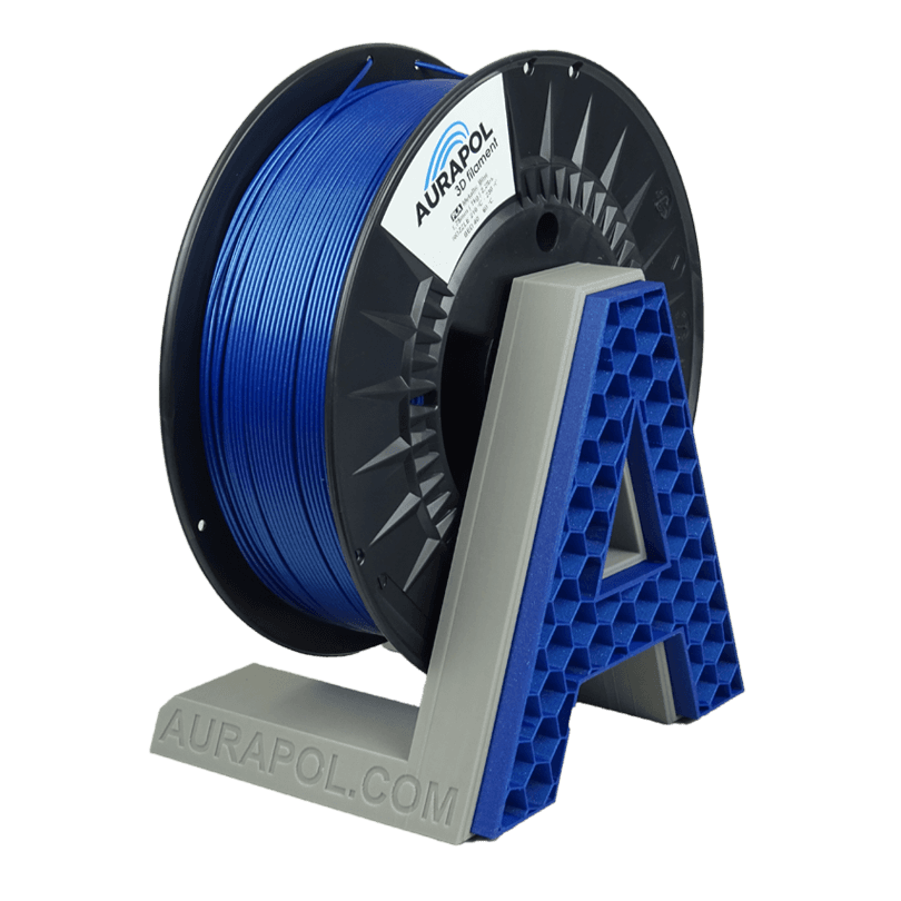 AURAPOL PLA 3D Filament Metallic Blue 1 kg 1,75 mm