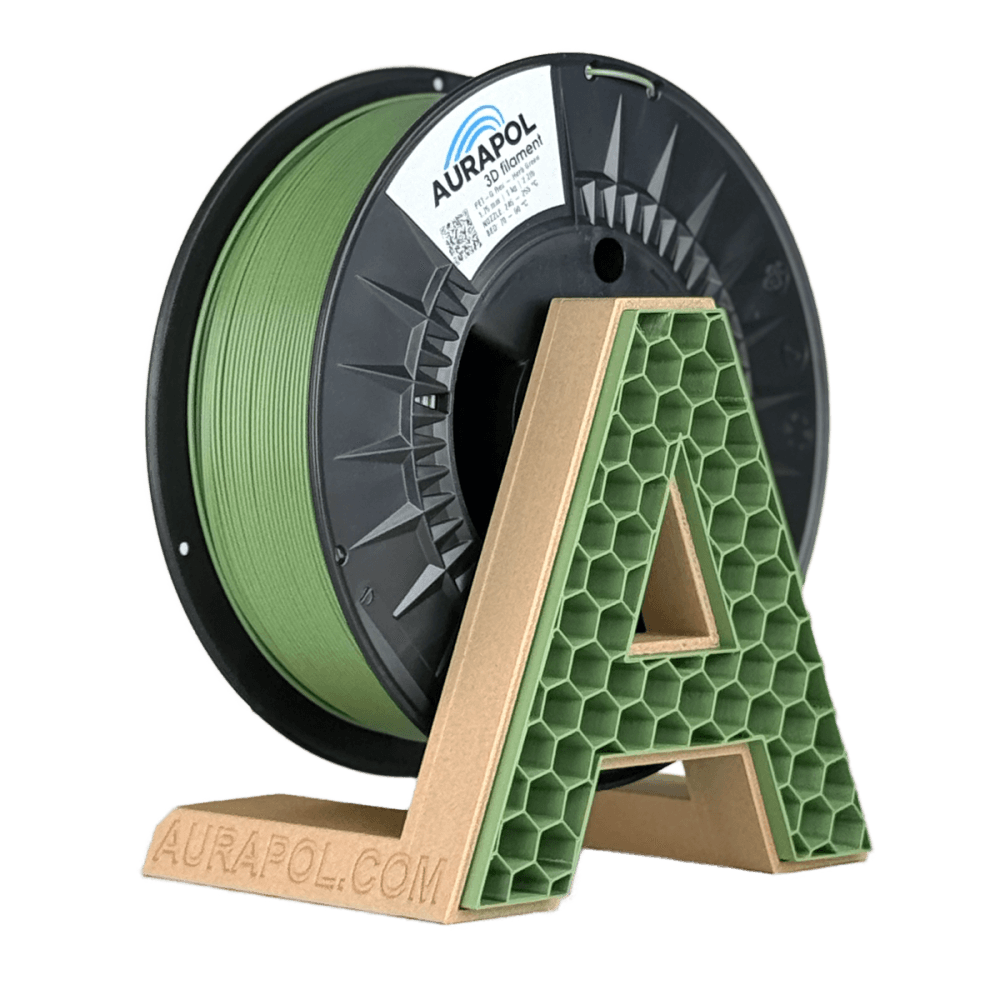 AURAPOL PET-G Recycled Filament Herb Green1 kg 1,75 mm - náhled 1