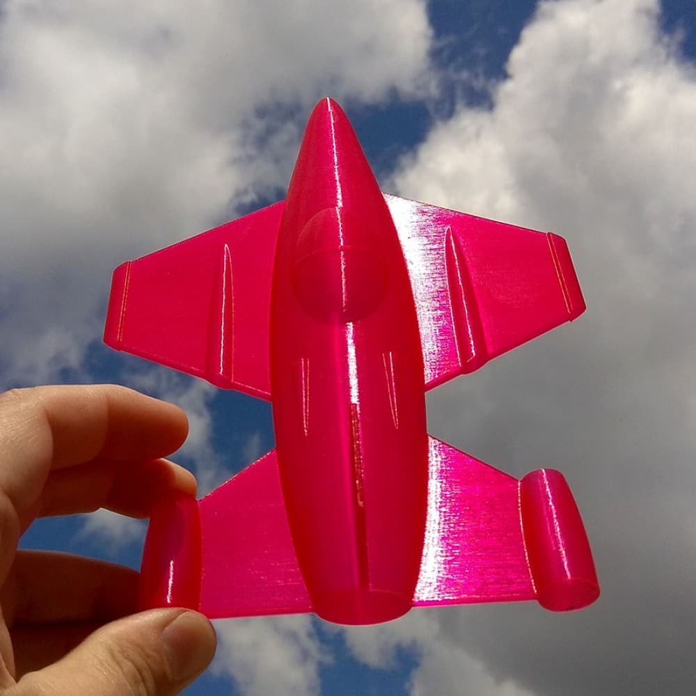 AURAPOL PLA 3D Filament Raspberry partially transparent 1 kg 1.75 mm - náhled 2