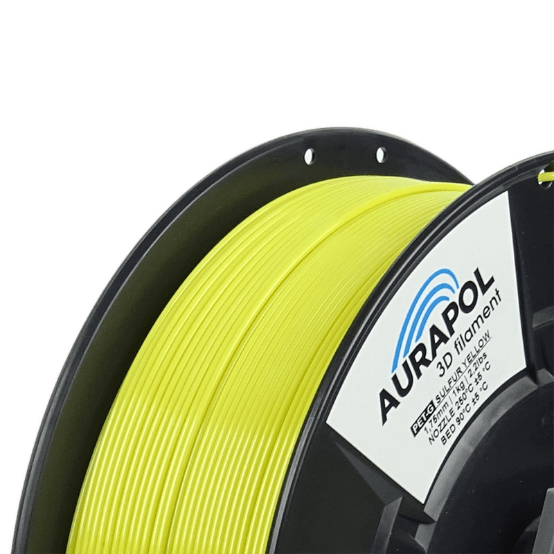 AURAPOL PET-G Filament Sulfur Yellow 1 kg 1,75 mm - náhled 2