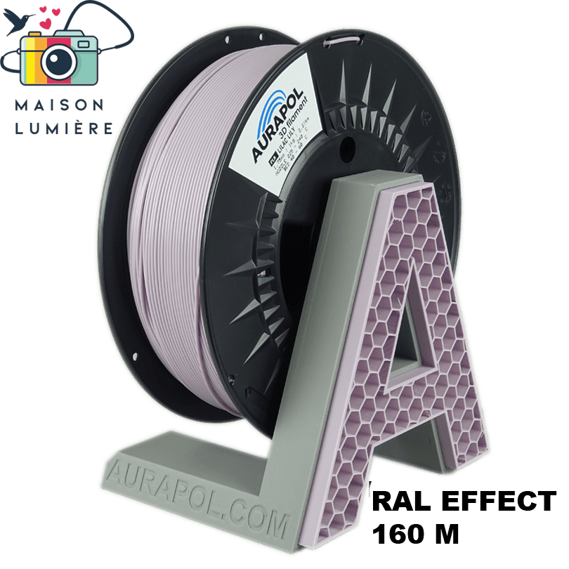 AURAPOL PLA 3D Filament LILAC LILY 1 kg 1,75 mm