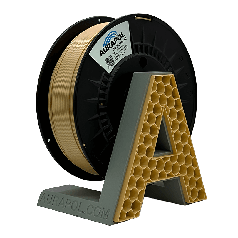 AURAPOL PLA 3D Filament Golden Veil 1 kg 1,75 mm