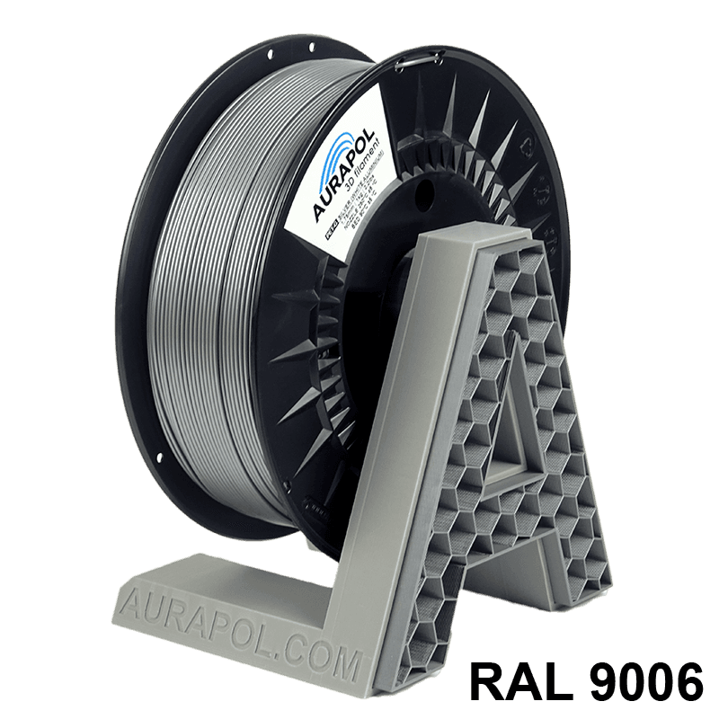 AURAPOL PET-G Filament Stříbrná 1 kg 1,75 mm