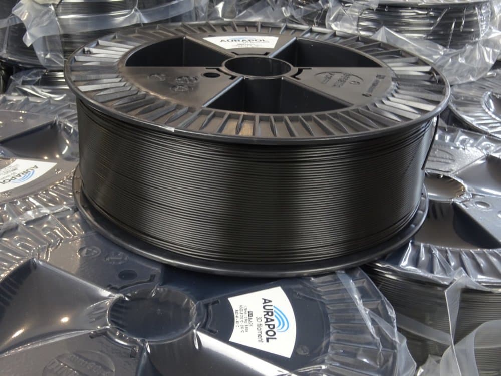 AURAPOL PLA 3D Filament Black 2,5 kg 1,75 mm - náhled 3