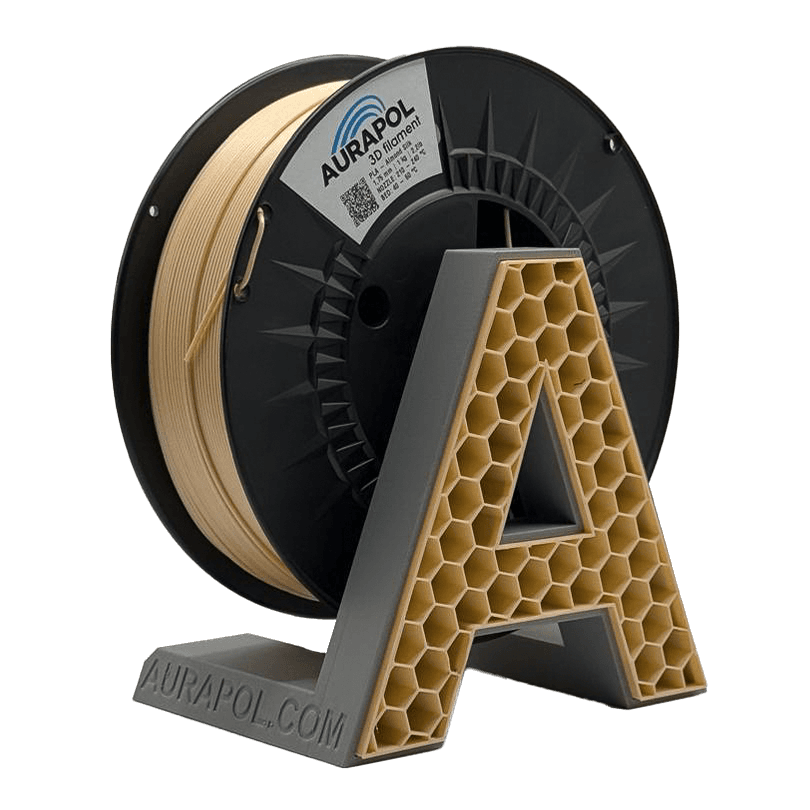 AURAPOL PLA 3D Filament Almond Silk 1 kg 1,75 mm