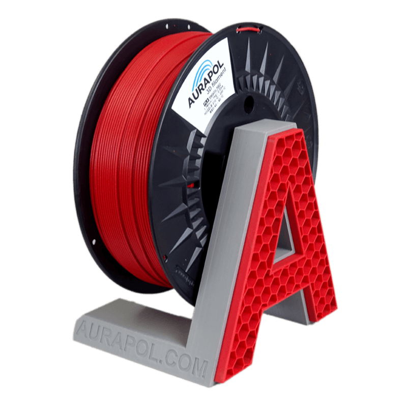 AURAPOL PLA 3D Filament Červená metalíza 1 kg 1,75 mm