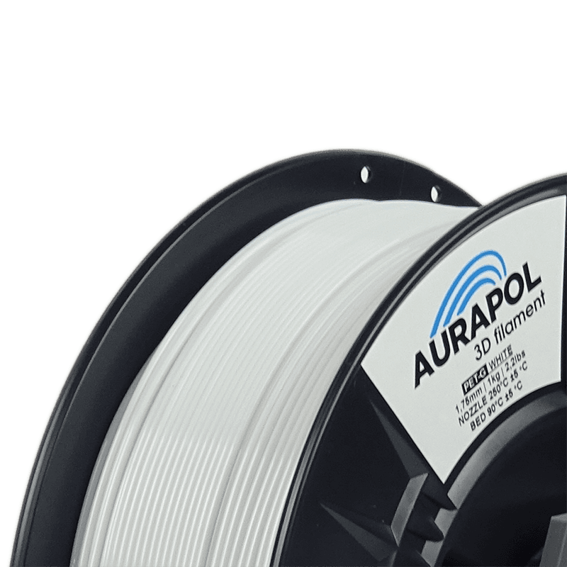 AURAPOL PET-G 3D Filament White 2,5 kg 1,75 mm