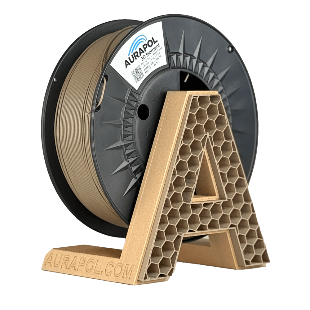 AURAPOL PET-G Recycled Filament Earth Taupe 1 kg 1,75 mm - náhled 1