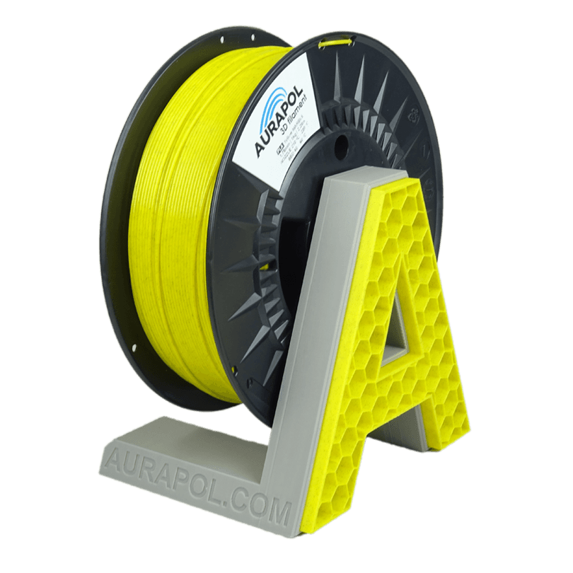 AURAPOL PLA 3D Filament Yellow Marble 1 kg 1,75 mm