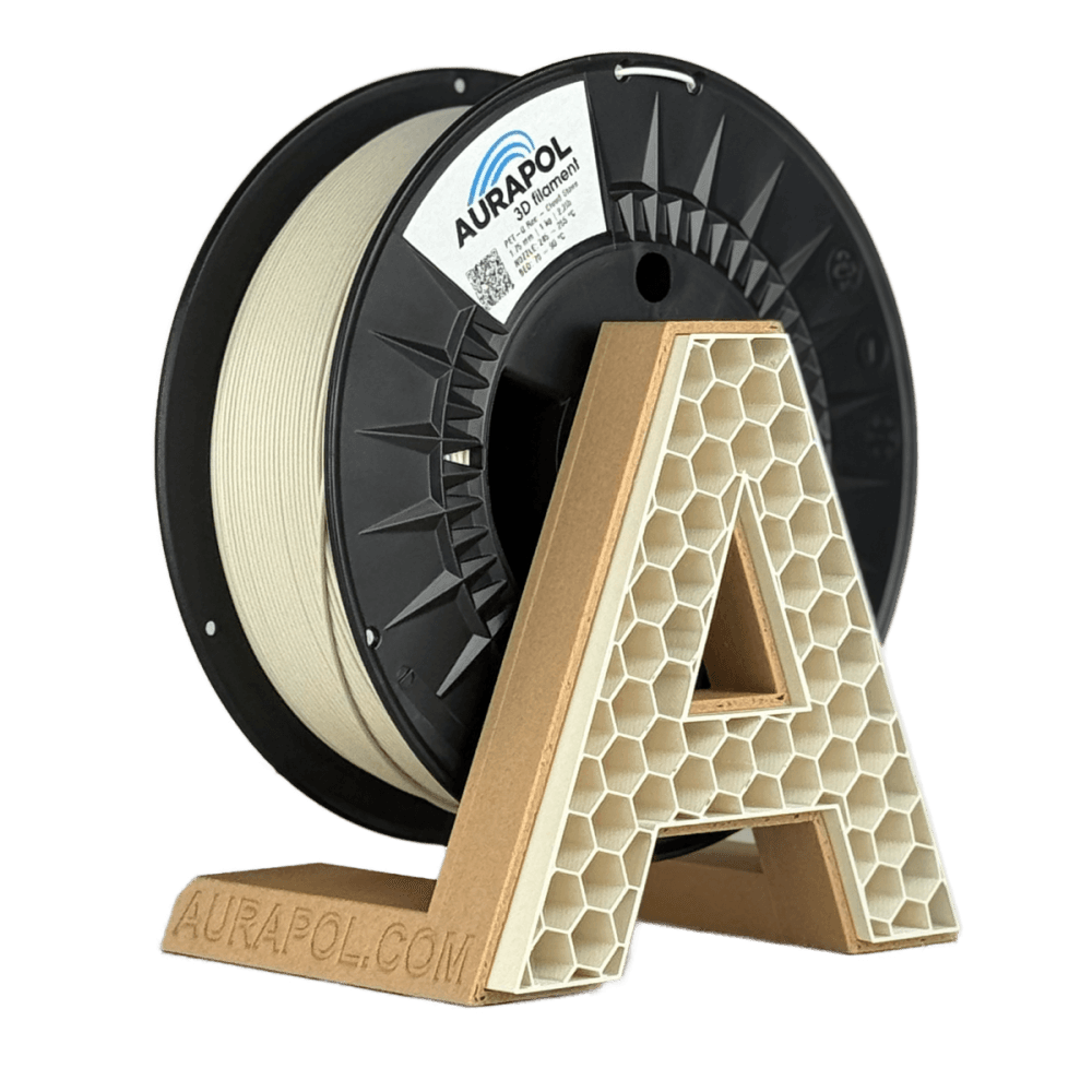 AURAPOL PET-G Recycled Filament Cloud Stone 1 kg 1,75 mm