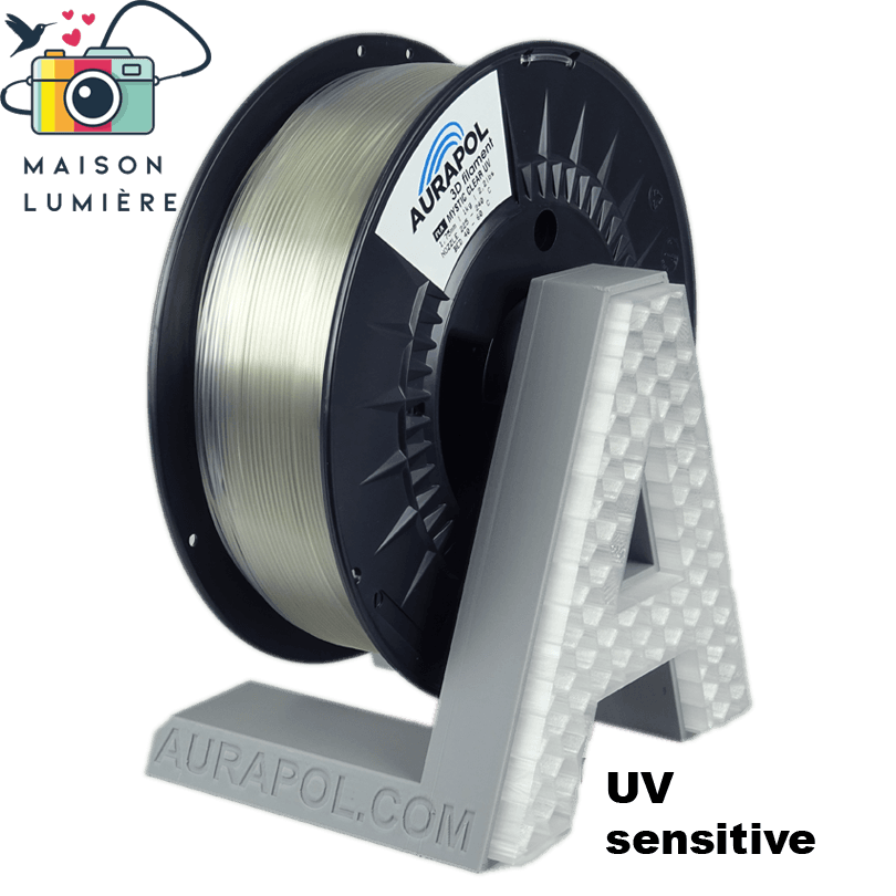 AURAPOL PLA 3D Filament Mystic Clear UV 1 kg 1,75 mm