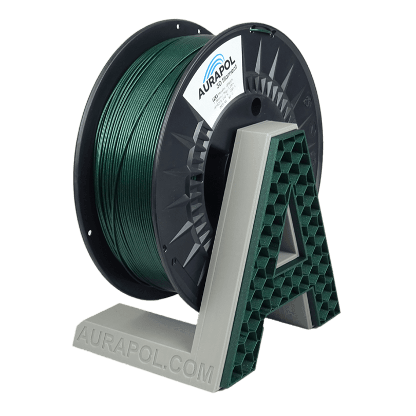 AURAPOL PLA 3D Filament Zelená metalíza 1 kg 1,75 mm