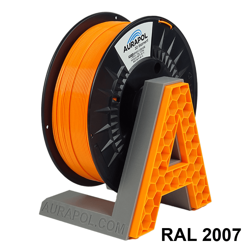 AURAPOL PET-G Filament Jasně Oranžová 1 kg 1,75 mm