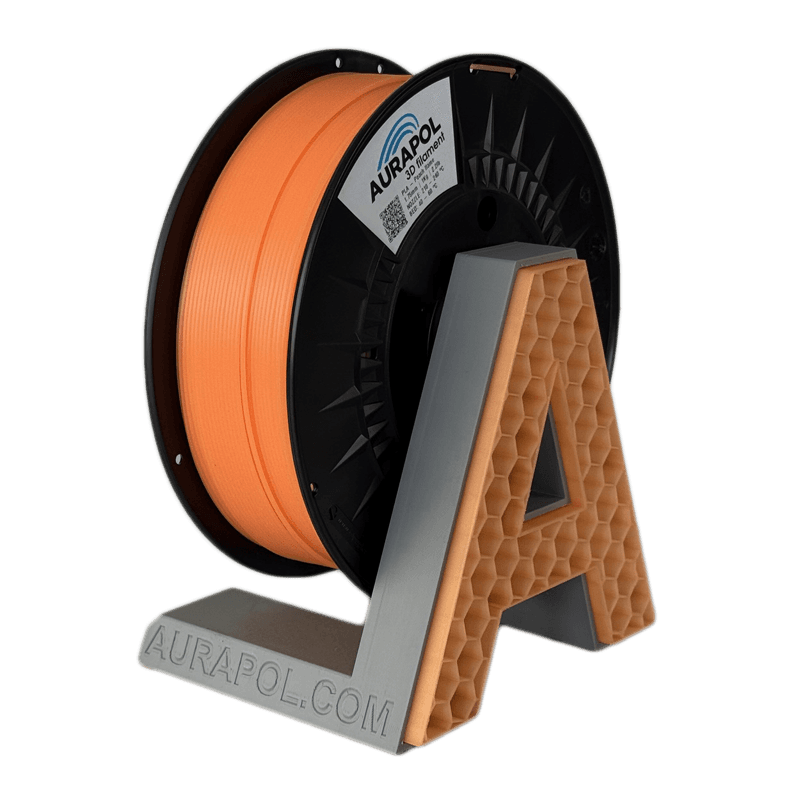 AURAPOL PLA 3D Filament Peach flame částečně transparentní 1 kg 1,75 mm