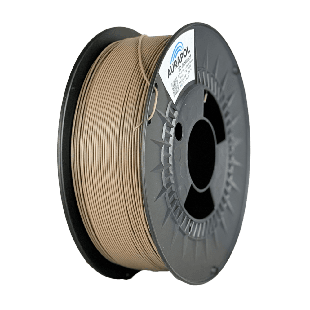 AURAPOL PET-G Recycled Filament Earth Taupe 1 kg 1,75 mm - náhled 2