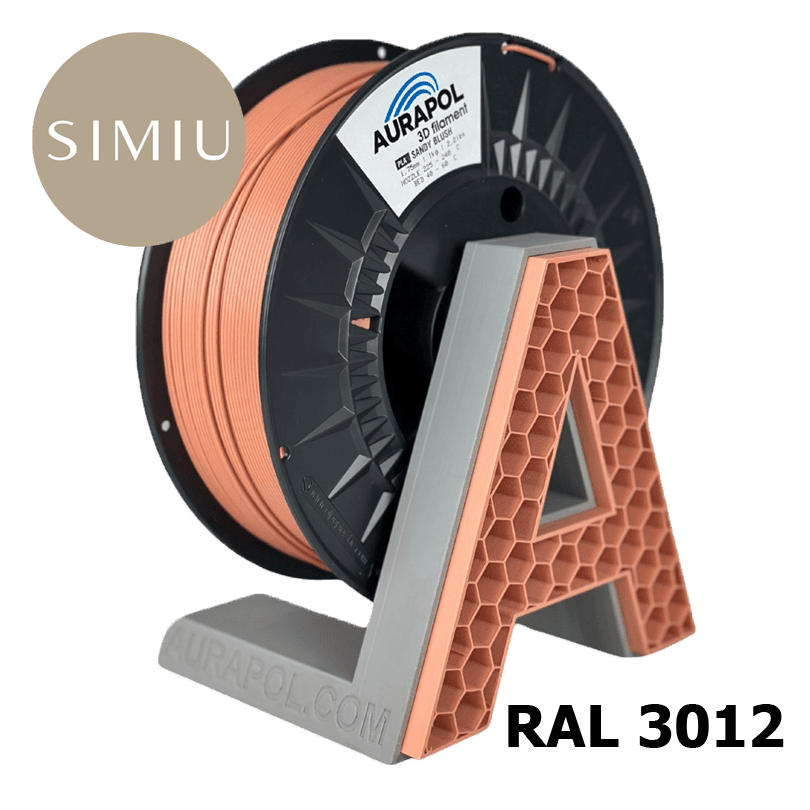 AURAPOL PLA 3D Filament Sandy Blush 1 kg 1,75 mm