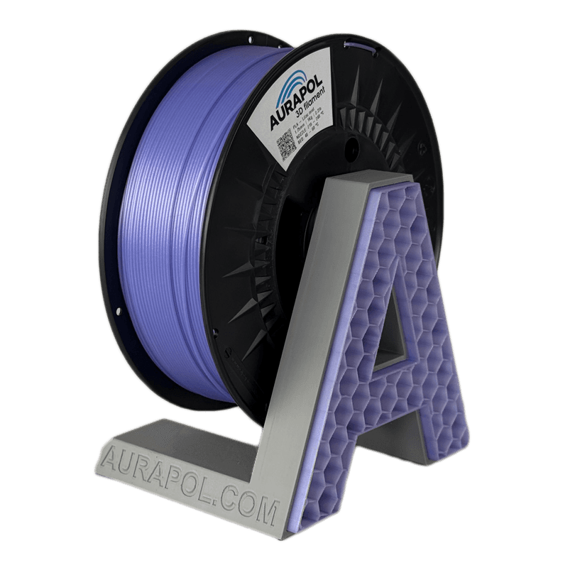 AURAPOL PLA 3D Filament Lilac mist částečně transparentní 1 kg 1,75 mm