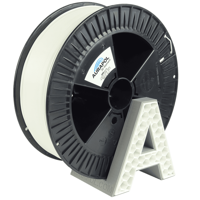 AURAPOL PLA 3D Filament White 2,5 kg 2,85 mm