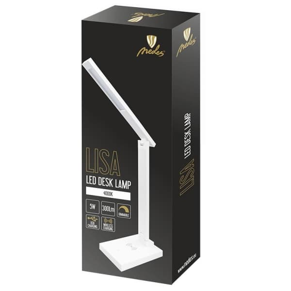 Nedes LED stolní lampička LISA DL1202/W - náhled 4