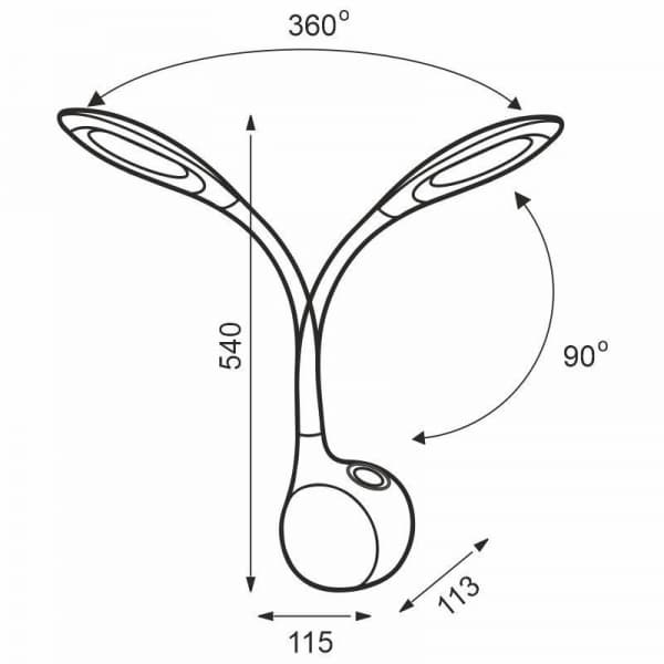 Nedes LED lampička EMILY DL3401/W - náhled 4