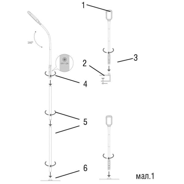 Nedes LED lampička XENIA DL4306/B - náhled 4