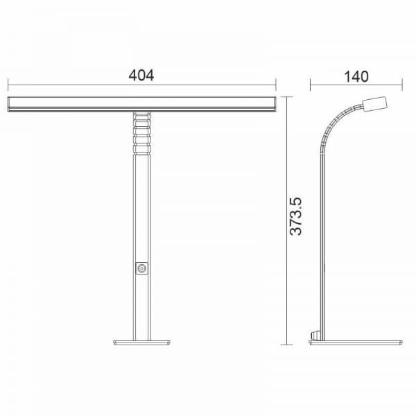 Nedes LED stolní lampička AMELIA DL5301/S - náhled 3
