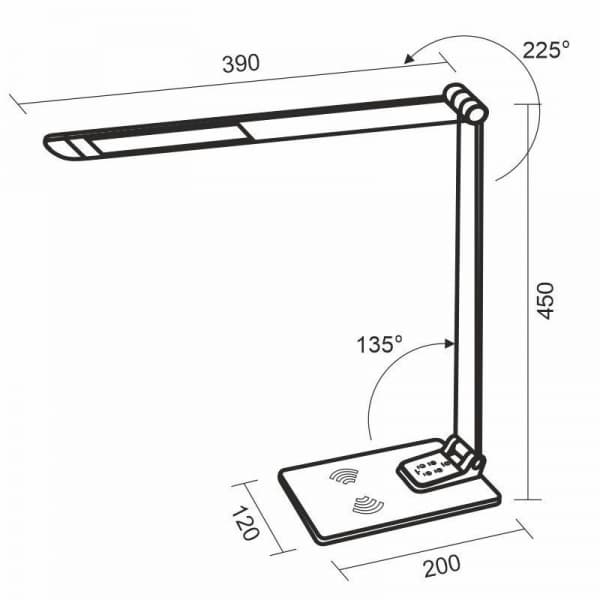 Nedes LED stolní lampička JULIET DL5303/B - náhled 3