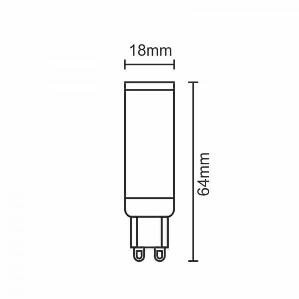 LED žárovka 7W - G9 / SMD / 4000K - ZLS626C - náhled 3