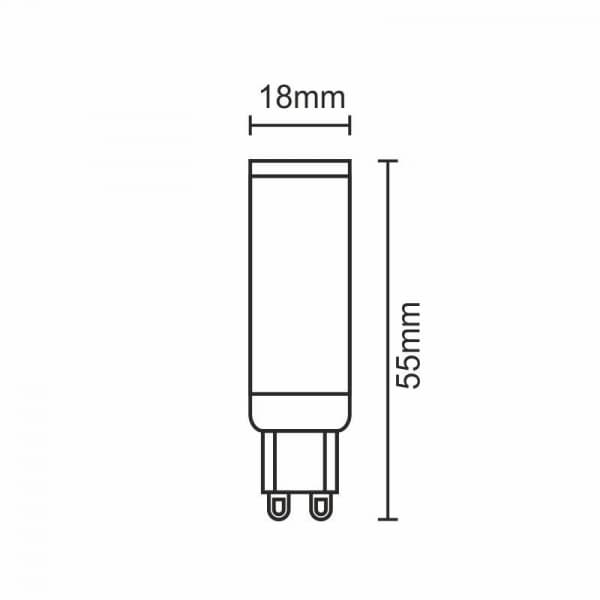 LED žárovka 5W - G9 / SMD / 4000K - ZLS625C - náhled 5