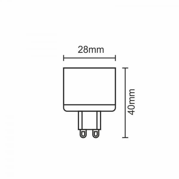 LED žárovka 5W - G9 / SMD / 2800K / W - ZLS615CW - náhled 5