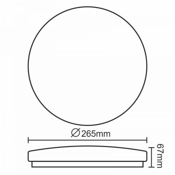 Nedes Svítidlo OPAL 12W/CLR4/SMD/4000K - LC721S - náhled 2