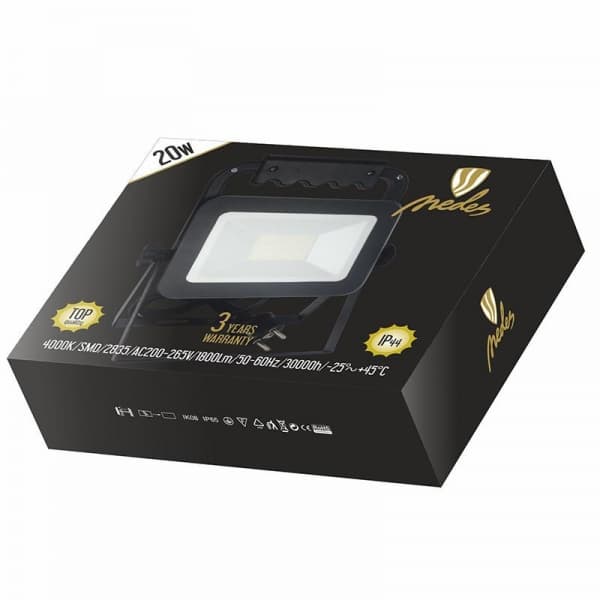 Nedes HQ reflektor 20W/4000K/BK - LF2022H - náhled 2