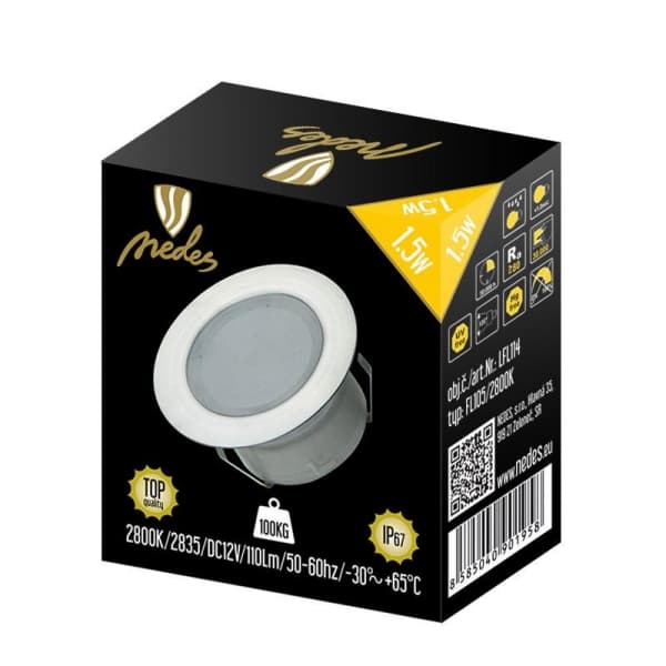 Nedes Podlahové svítidlo 1,5W/IP67 FL105/2800K - LFL114 - náhled 4