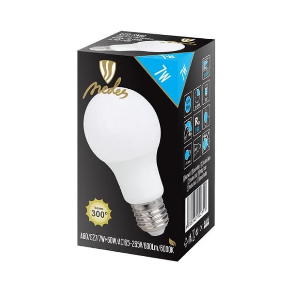 Nedes ZLS561 LED E27, A60, 7W, studená bílá - náhled 2