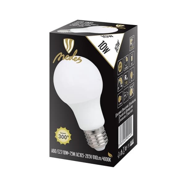 Nedes ZLS582 LED E27, A60, 10W, neutrální bílá - náhled 3