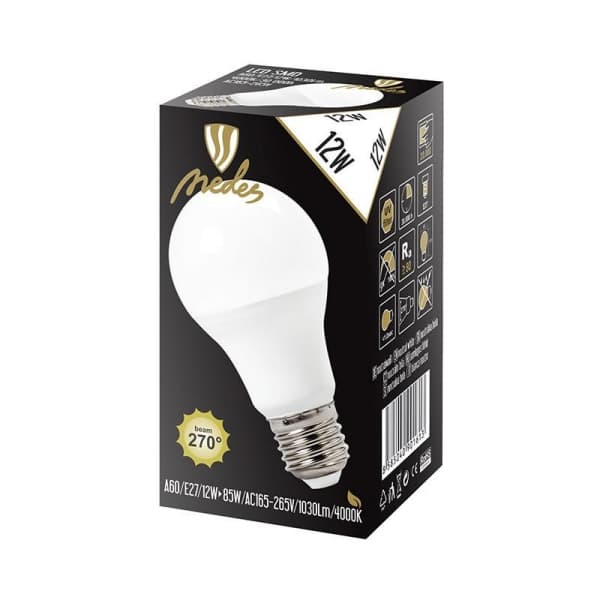 Nedes ZLS523 LED E27, A60, 12W, neutrální bílá - náhled 3