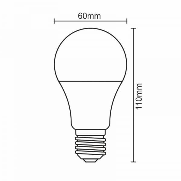 Nedes ZLS503 LED E27, A60, 12W, studená bílá - náhled 2