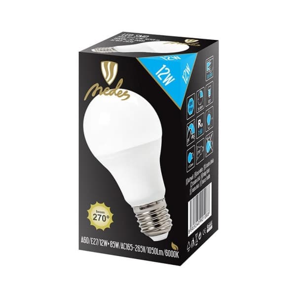 Nedes ZLS503 LED E27, A60, 12W, studená bílá - náhled 3