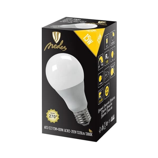 Nedes ZLS525 LED E27, A65, 15W, neutrální bílá - náhled 2