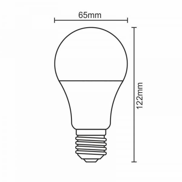 Nedes ZLS505 LED A65, E27, 15W, studená bílá - náhled 3