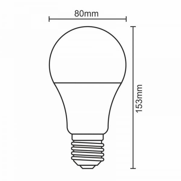 Nedes ZLS517 LED E27, A80, 18W, teplá bílá - náhled 2