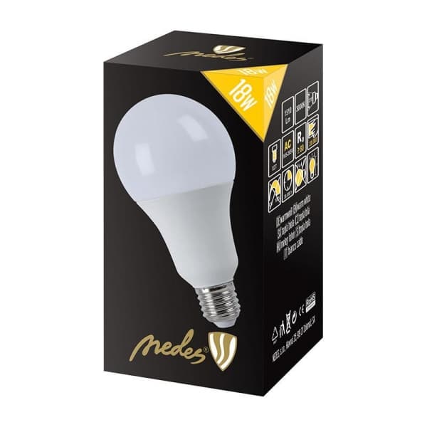 Nedes ZLS517 LED E27, A80, 18W, teplá bílá - náhled 3