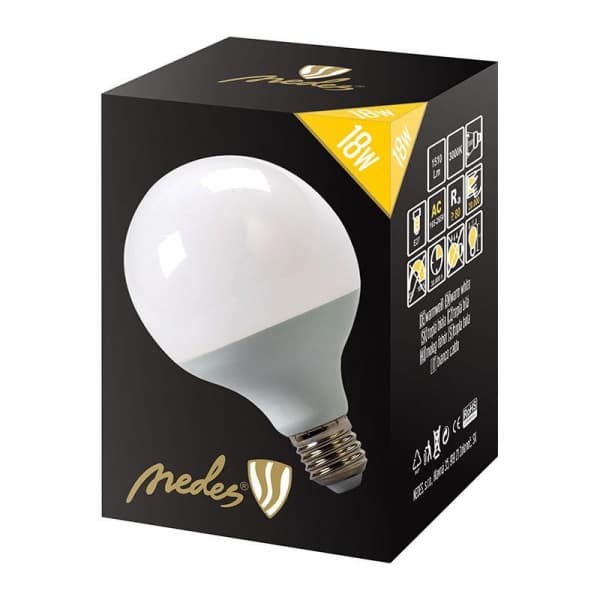Nedes ZLS912 LED E27, G95, 18W, teplá bílá - náhled 2