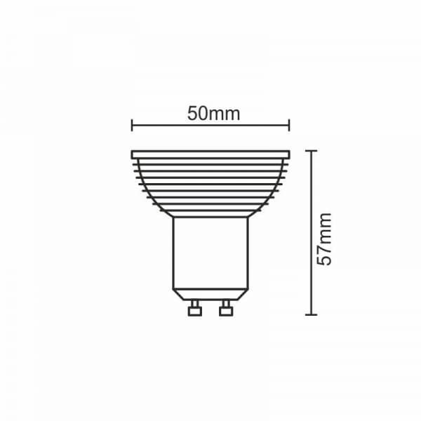 Nedes ZLS135AD LED GU10, 5W, studená bílá - náhled 2