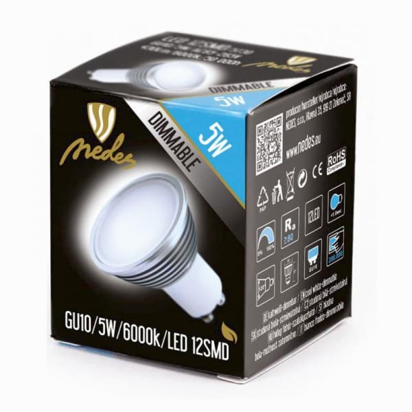 Nedes ZLS135AD LED GU10, 5W, studená bílá - náhled 3