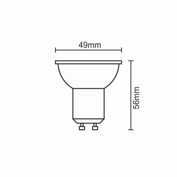 Nedes ZLS106 LED GU10, 6W, studená bílá - náhled 2
