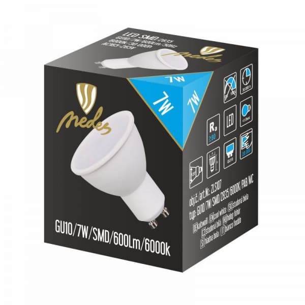 Nedes ZLS107 LED GU10, 7W, studená bílá - náhled 3