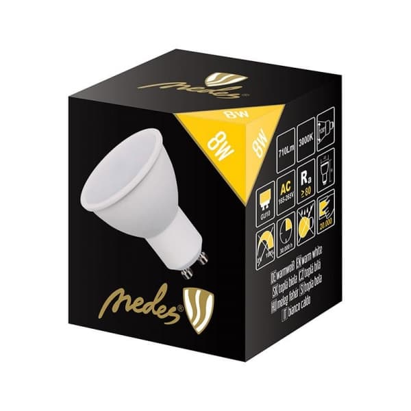 Nedes ZLS128 LED GU10, 8W, denní bílá - náhled 2
