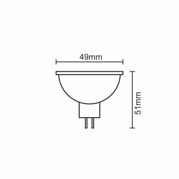 Nedes ZLS313 LED GU5,3 5W, teplá bílá - náhled 2